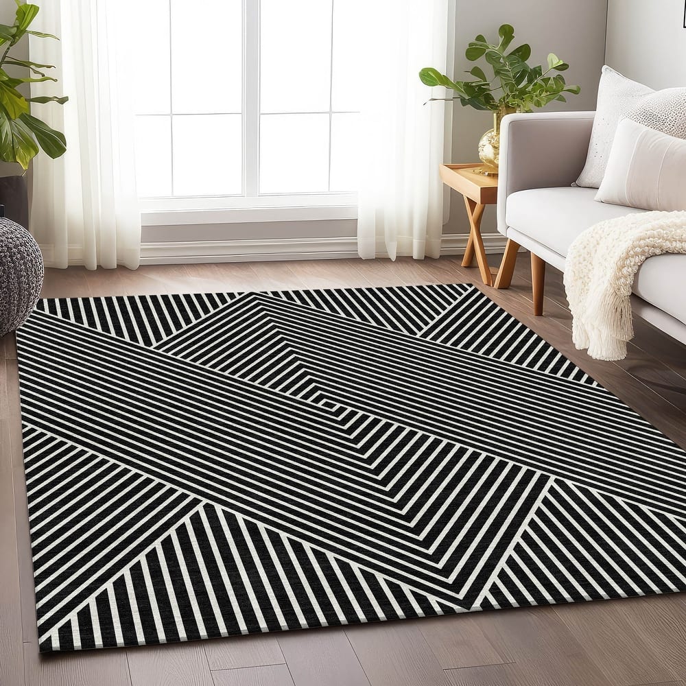 Premium Washable Super Soft Modern Geo Mayfield Rug
