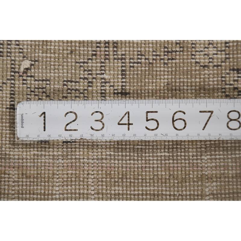 Tabriz Vintage Persian Area Rug Hand-Knotted Wool Carpet - 9'11" x 12'11"