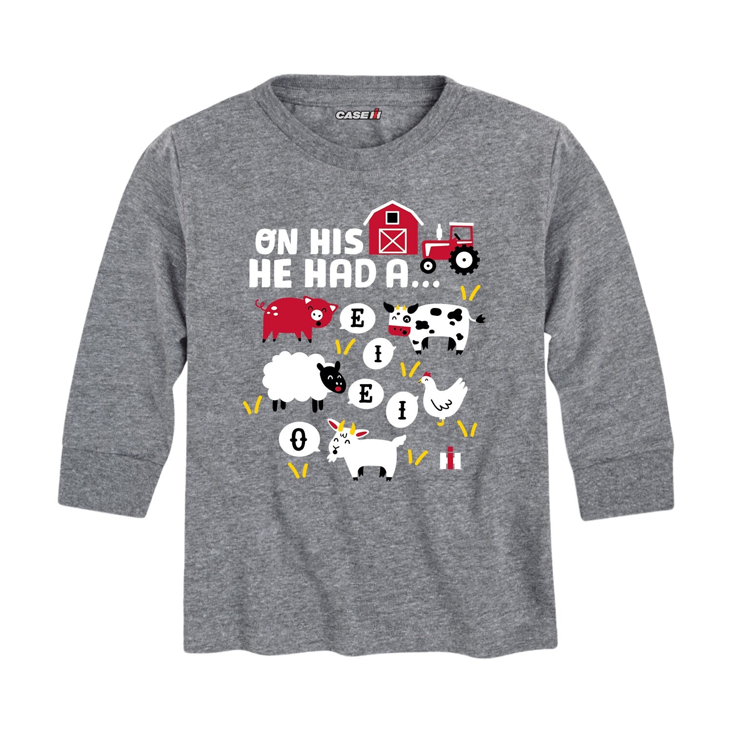 Shop Eieio Animals Ih Toddler Long Sleeve Tee Overstock 29850171