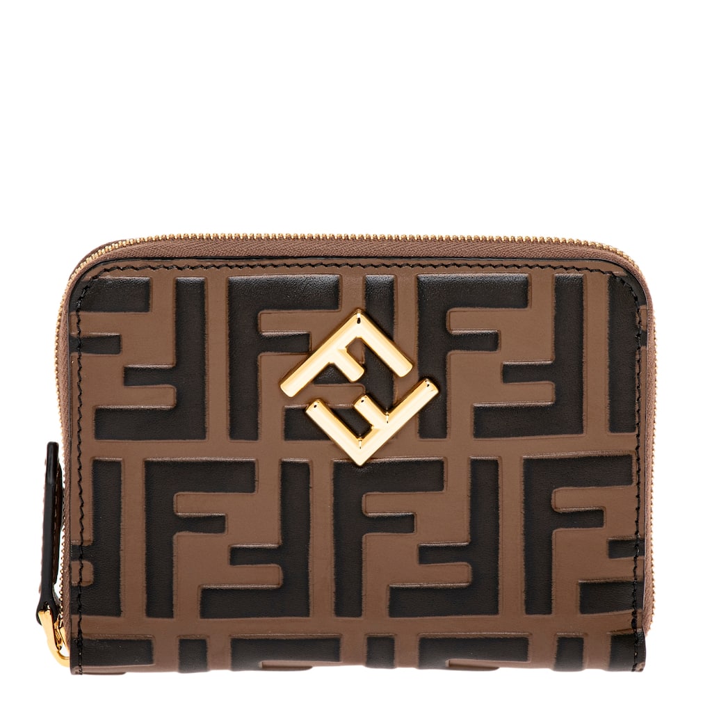 Fendi FF Diamonds Medium Zip Around Wallet