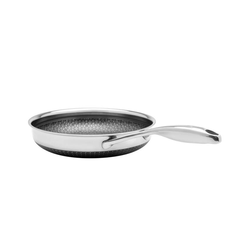 DiamondClad Hybrid Nonstick Stainless Steel Fry Pan Lid Cookware Set