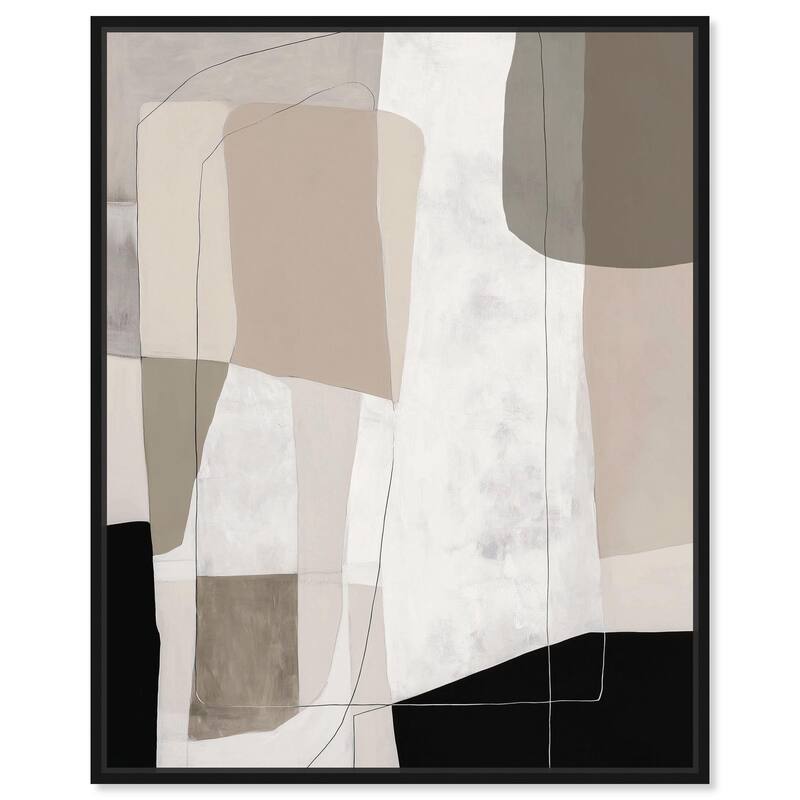 Neutral Forms II Canvas by Art Remedy - Black - 24" x 30"