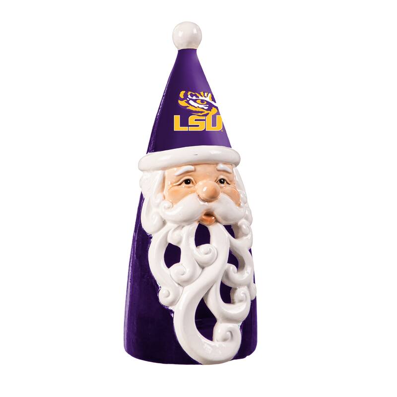 Louisiana State University Santa LED Garden Statuary, 8"