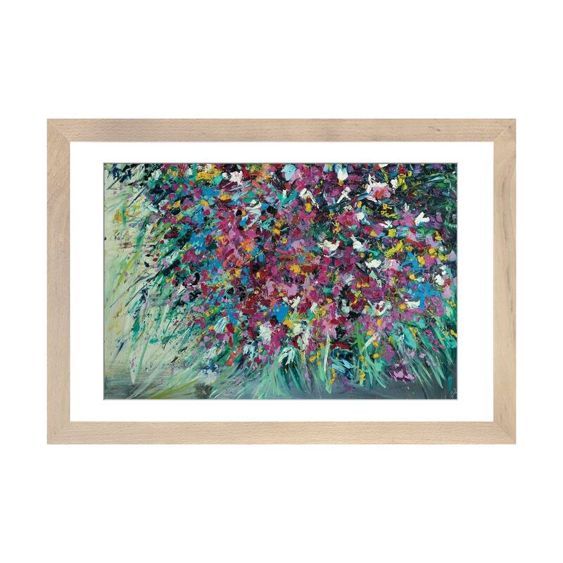 iCanvas "Wild Hearts Wildflowers" by Shalimar Legaspi - Natural - 24x32x1
