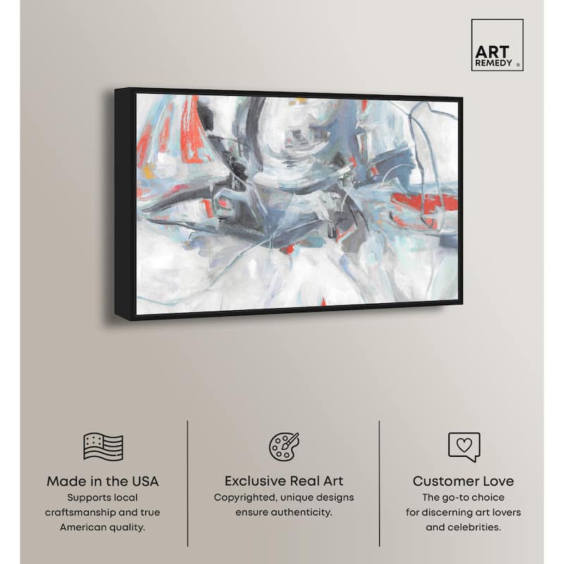 Grey Touches Canvas by Art Remedy