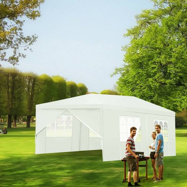 Featured image of post Costway 10&#039;X20 Outdoor Canopy Party Wedding Tent - For the comfort of the people inside, the tent boast removable front and.