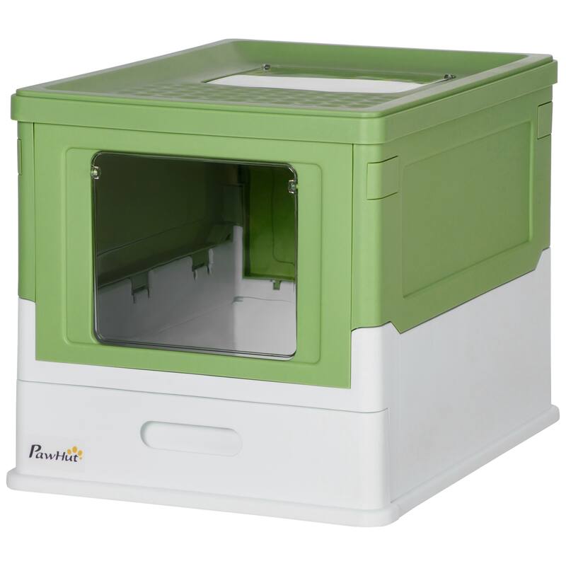 PawHut Fully Enclosed Cat Litter Box with Scoop