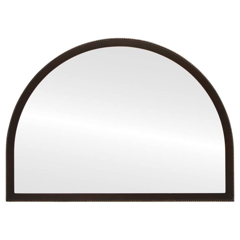 Van Buren Framed Mantel Mirror - Crescent Cathedral - 38.4x27.4 - Rubbed Bronze