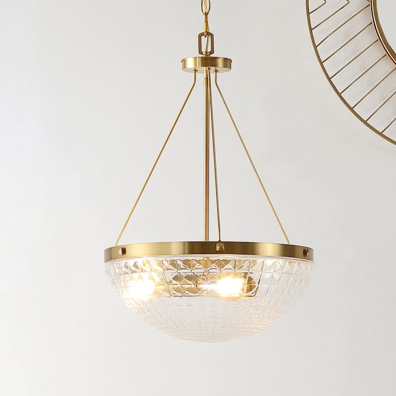 SAFAVIEH Lighting Thorin 3LT 16.5-inch Pendant - 17" W x 17" D x 30-102" H
