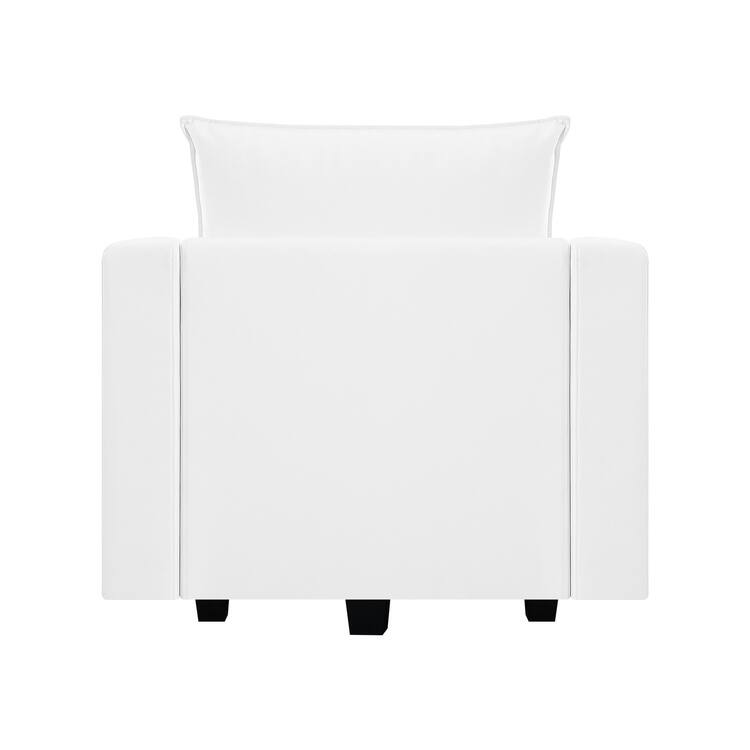 Modern DIY Collection - Modular Sectional Sofa, Accent Chair with Ottomans, DIY Sectional Couch for Office, Living Room