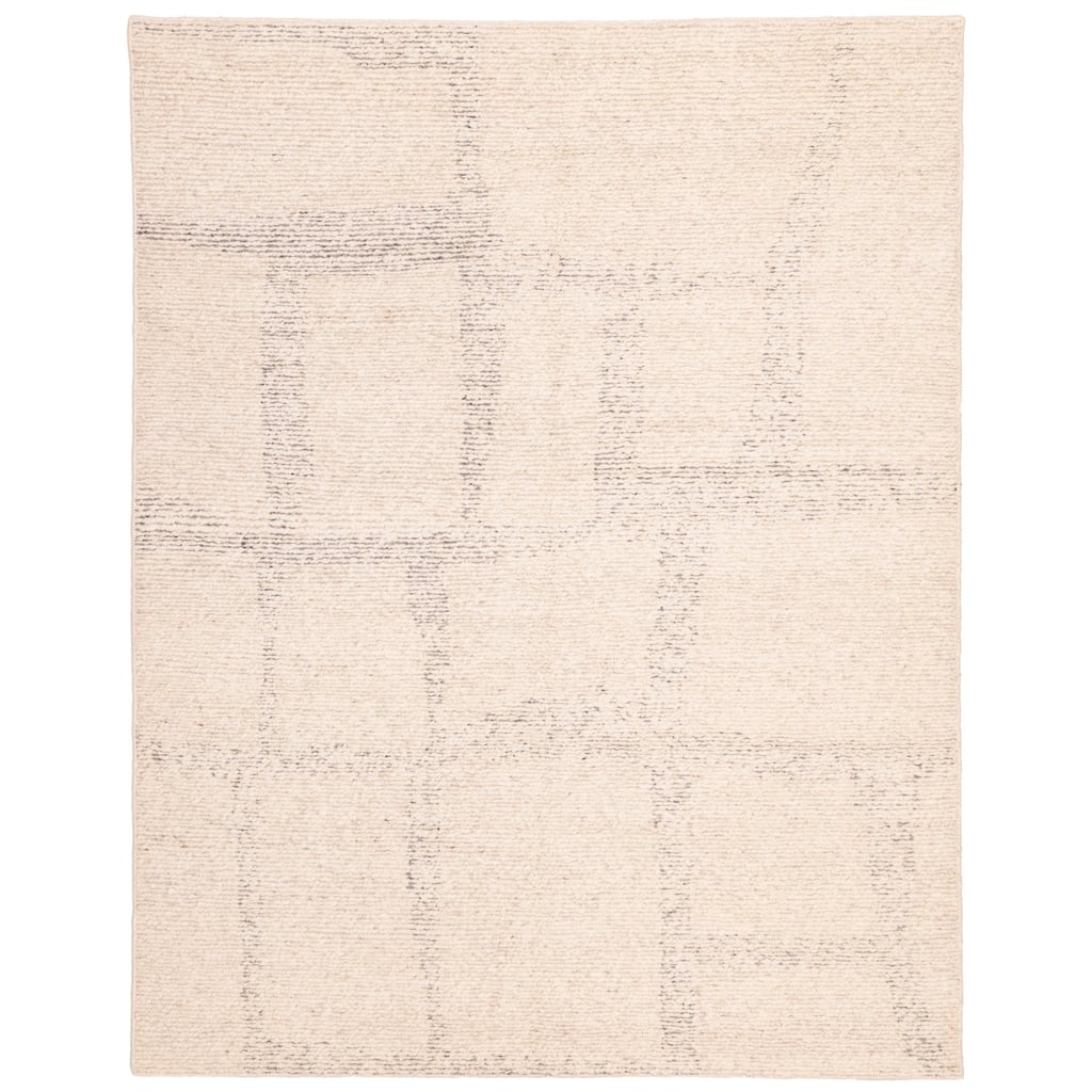 ECARPETGALLERY Hand-knotted Looma Cream Wool Rug - 7'10 x 9'10
