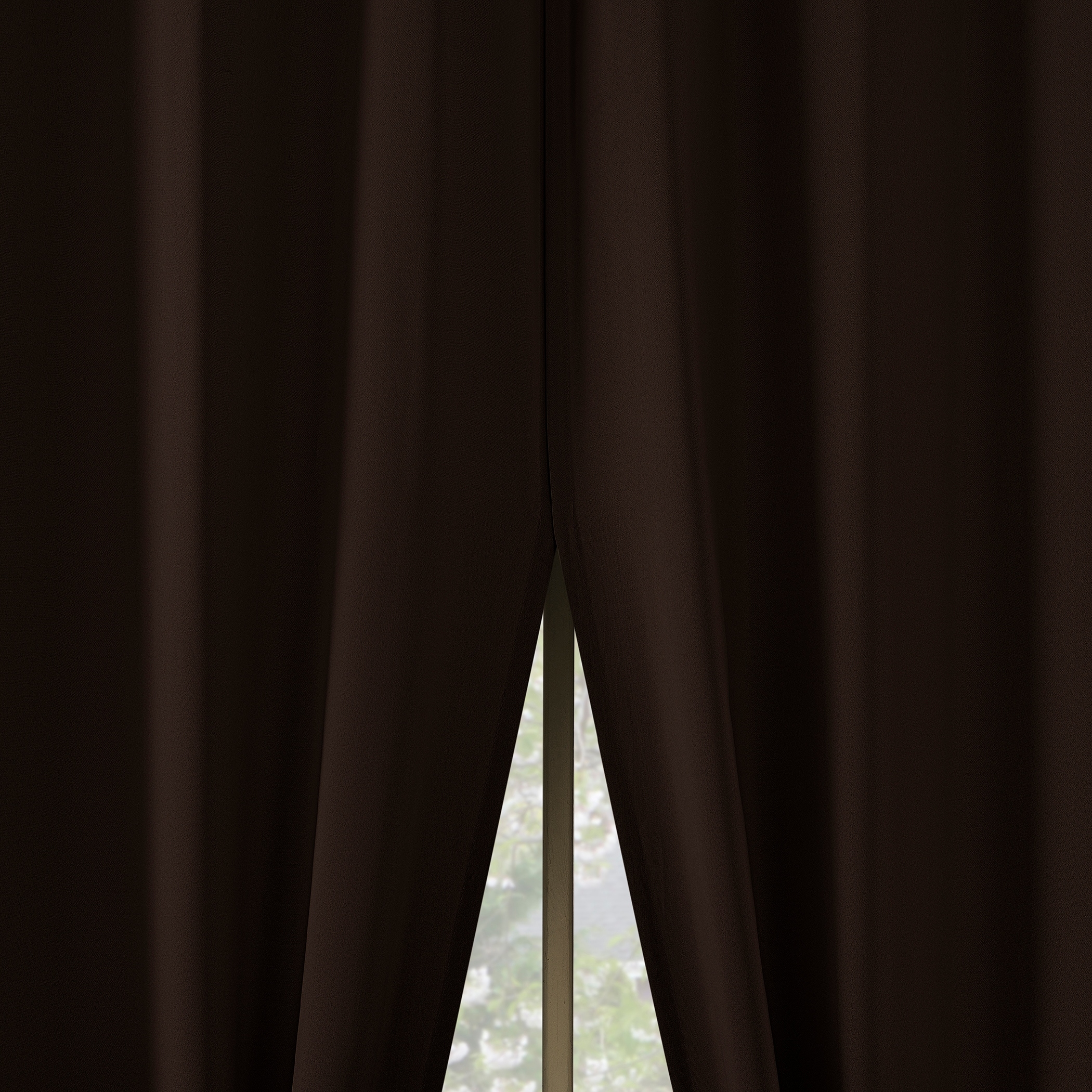 No. 918 Brandon Magnetic Closure Gray Polyester 54 in. W x 84 in. L Grommet Room Darkening Curtain (Double Panel)