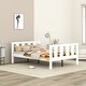 preview thumbnail 1 of 22, Full Size Classic Modern Design Wood Platform Bed Bed Frame with Footboard and Headboard White