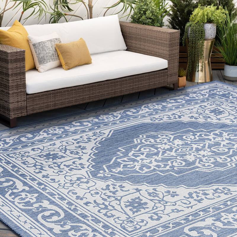 Exo Coastal Oriental Indoor/Outdoor Area Rug