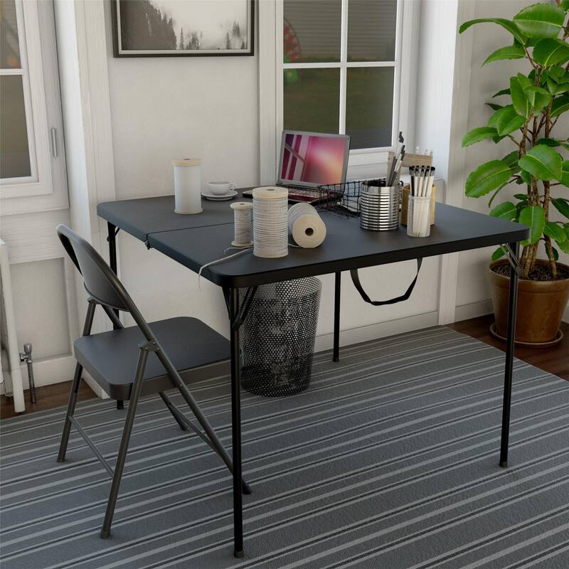 COSCO SmartFold All-Steel Folding Chair, 4-Pack