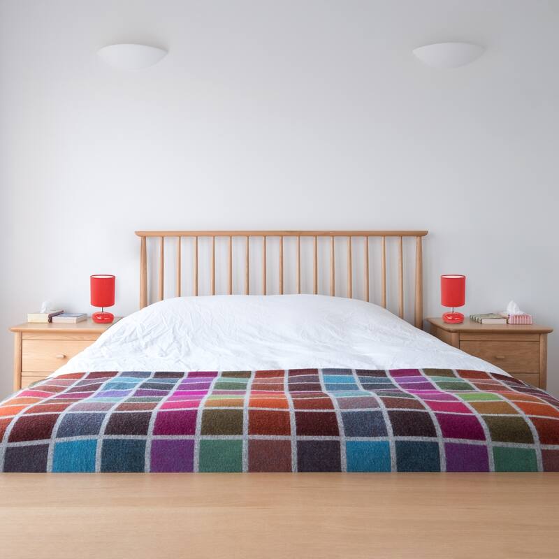 10.24 in. Red Finish Table Lamp with Red Shade, Sturdy Table Lamp for Living Rooms and Bedrooms, Set of 2