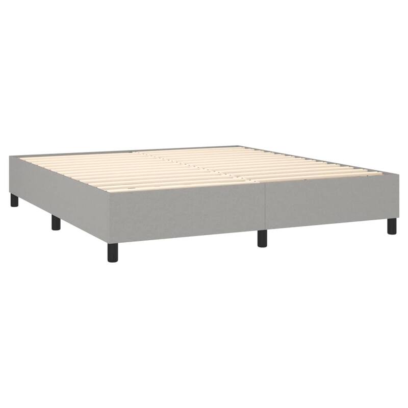 vidaXL Bed Frame Box Spring Platform Bed Base Frame Mattress Foundation Fabric