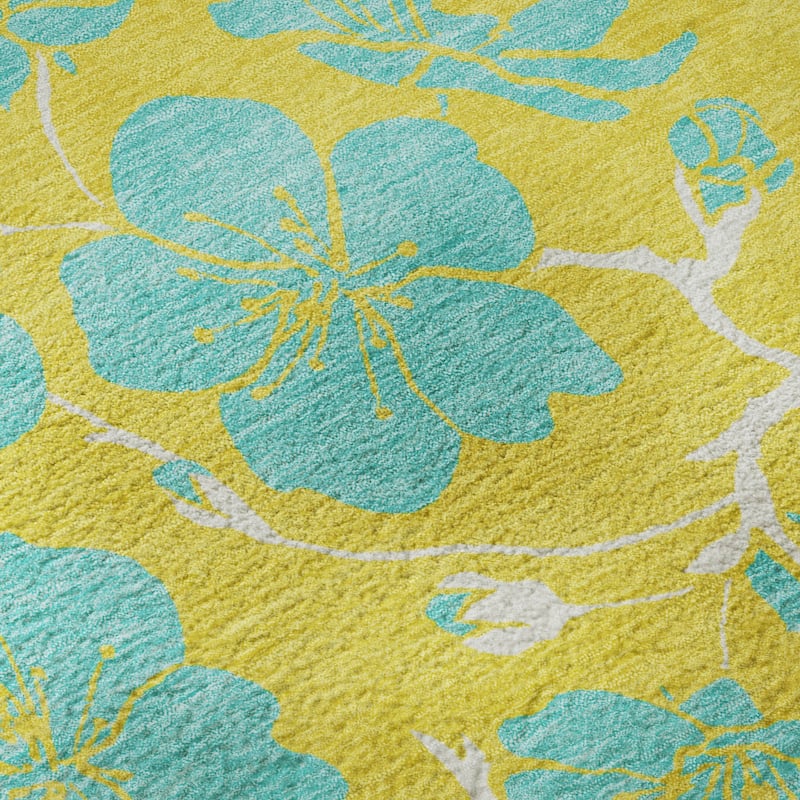 Premium Washable Super Soft Modern Floral Mayfield Rug