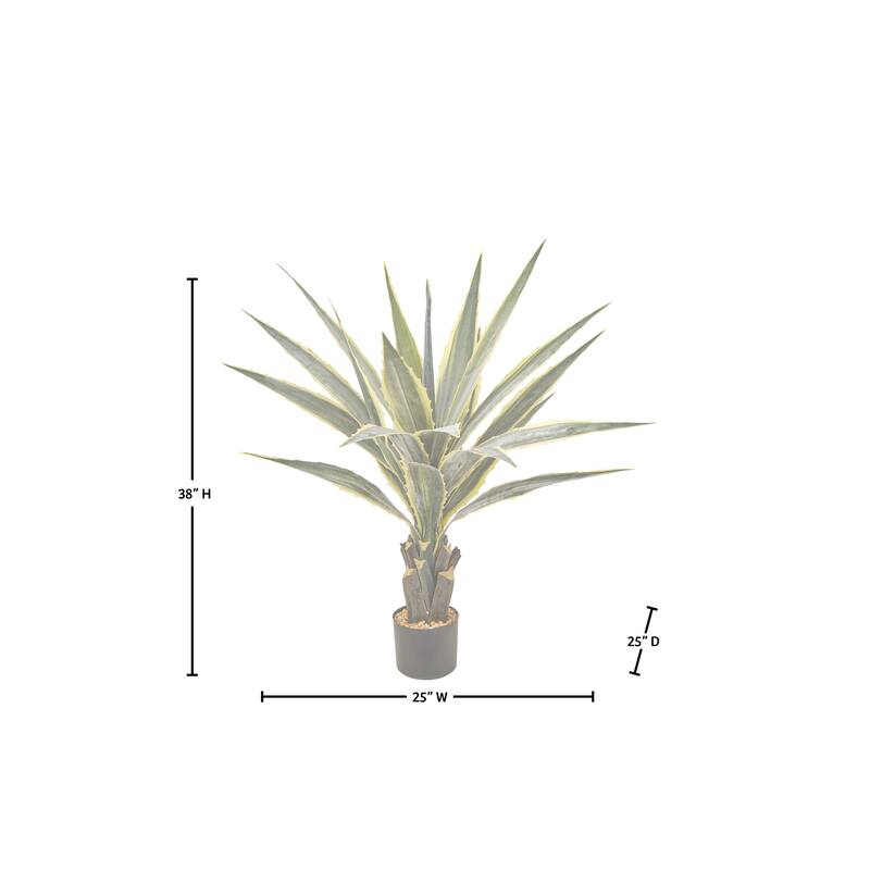 38" Potted Agave Plant