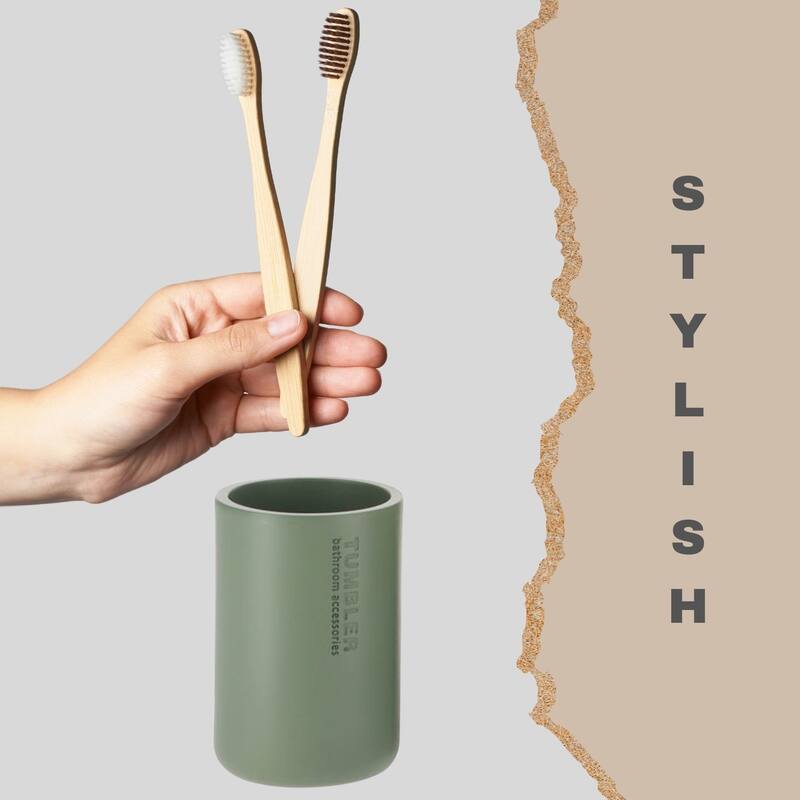 Modern Bathroom Tumbler, Minimalist Design Toothbrush Holder, Versatile Home Organizer