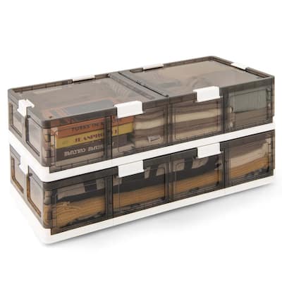 Costway 2/4 Pack 26.5 Gal Under Bed Storage Containers with Wheels