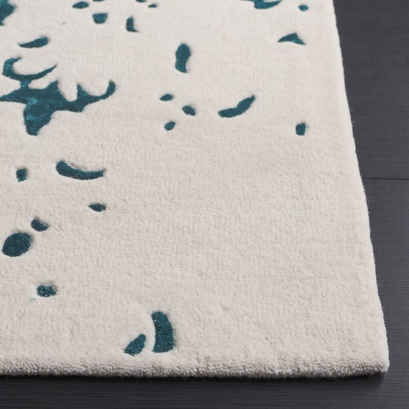 SAFAVIEH Handmade Fifth Roselette Avenue Modern Abstract Wool Rug