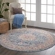 preview thumbnail 41 of 69, Nourison Vintage Kashan Traditional Area Rug 6' Round - Blue - Runner/Round