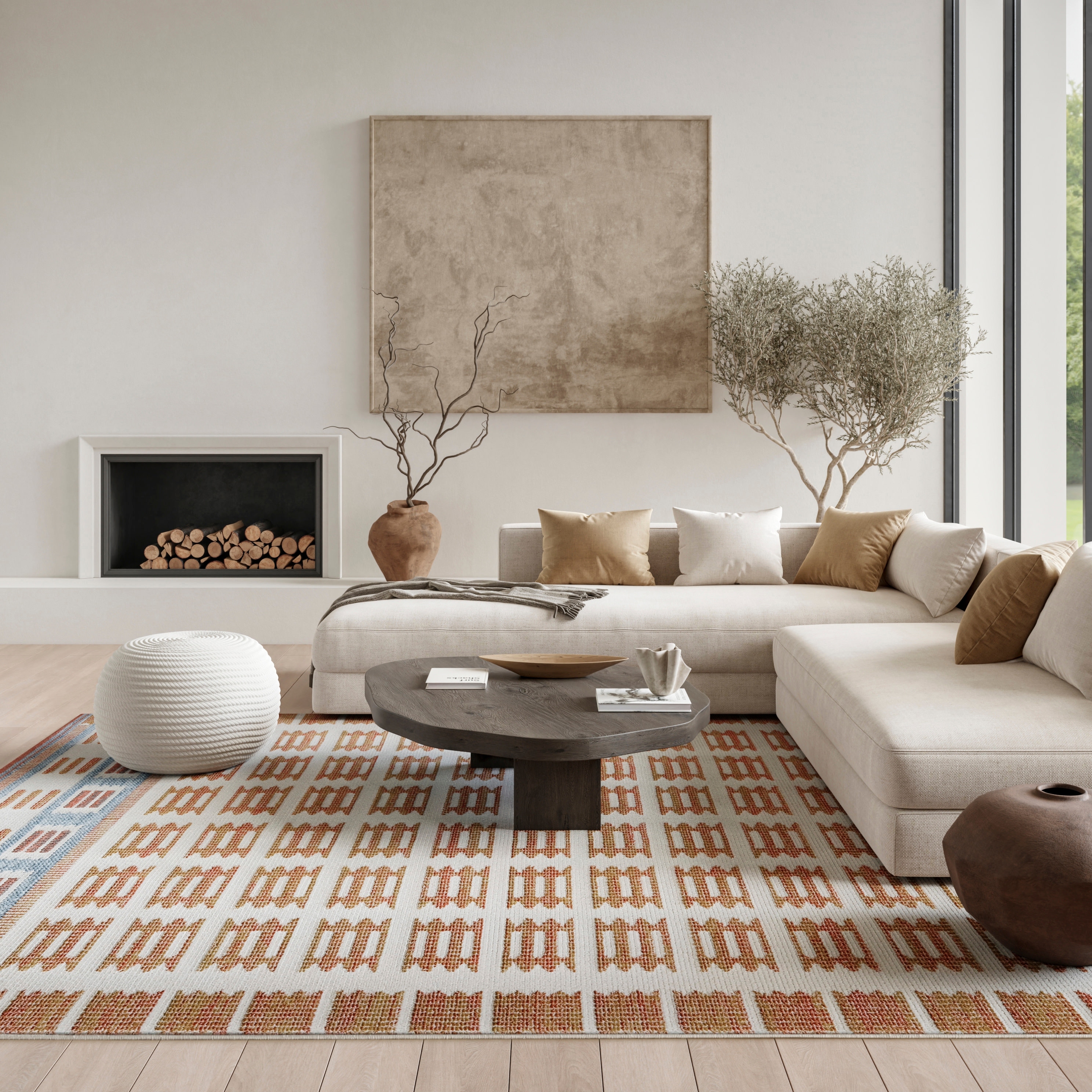Nourison Nordic Indoor only Geometric Area Rug