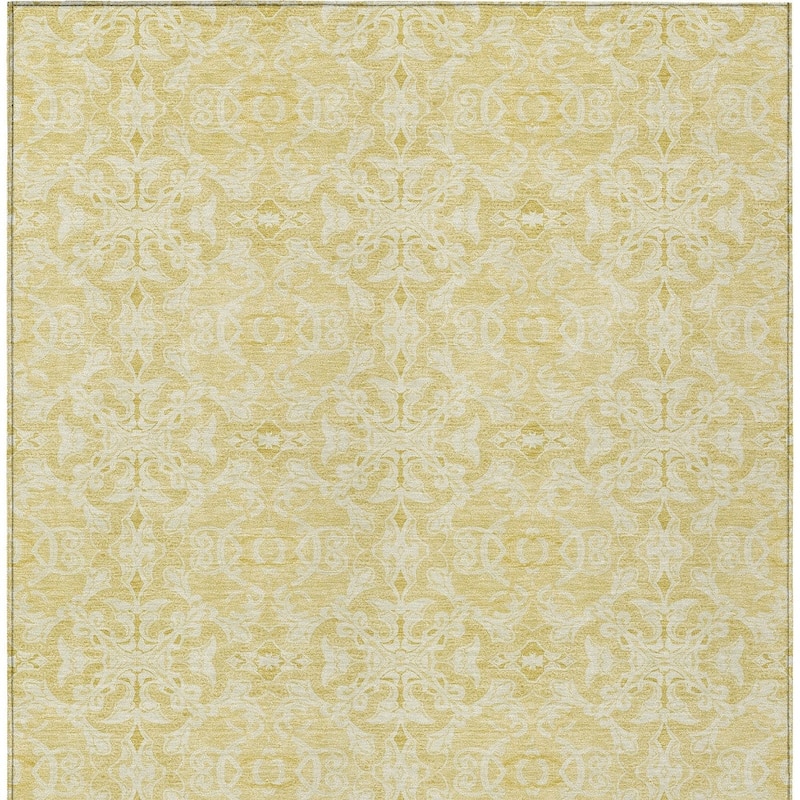 HomeRoots Medallion Transitional Rectangle Outdoor Rug