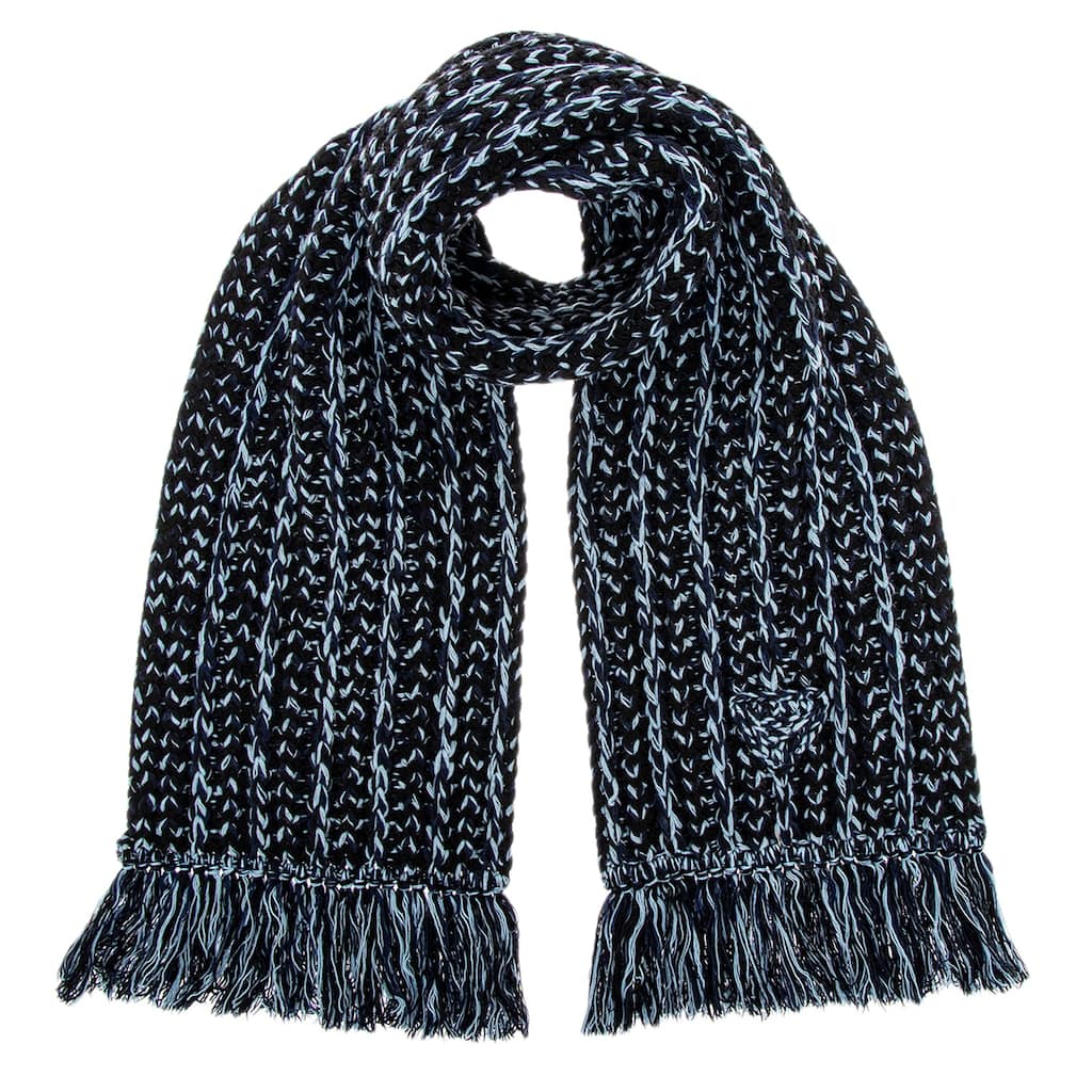 Prada Cashmere and Wool Knitted Scarf