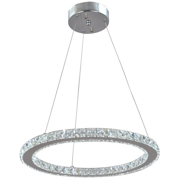 led ring chandelier light