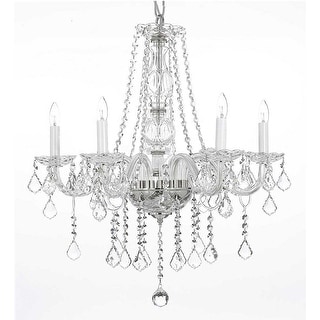 Crystal Chandelier Lighting H25 x W24 - Chandeliers For Bedrooms by Overstock.com