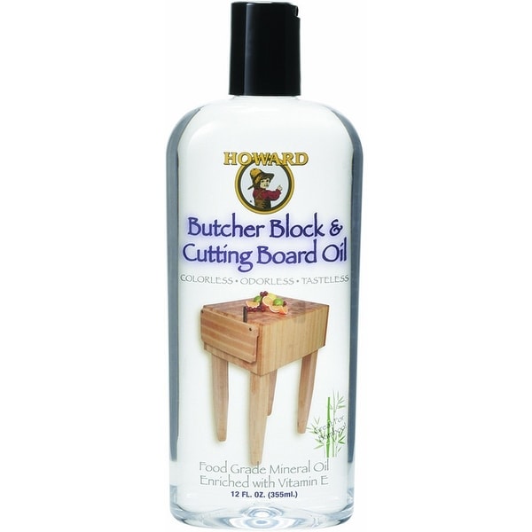 Howard Products BBB012 Butcher Block and Cutting Board Oil, 12-Ounce