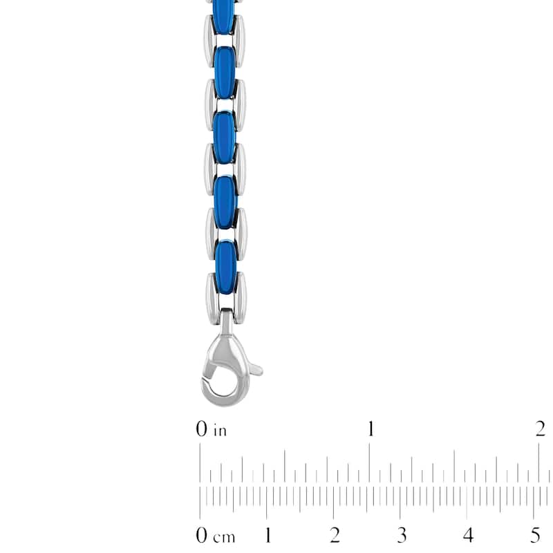 Steel Nation Stainless Steel H Link Bracelet