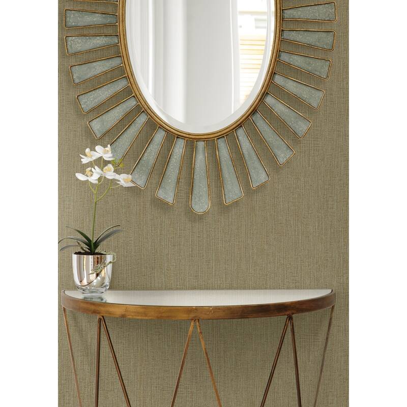 Seabrook Designs Natural Tether Embossed Vinyl Unpasted Wallpaper