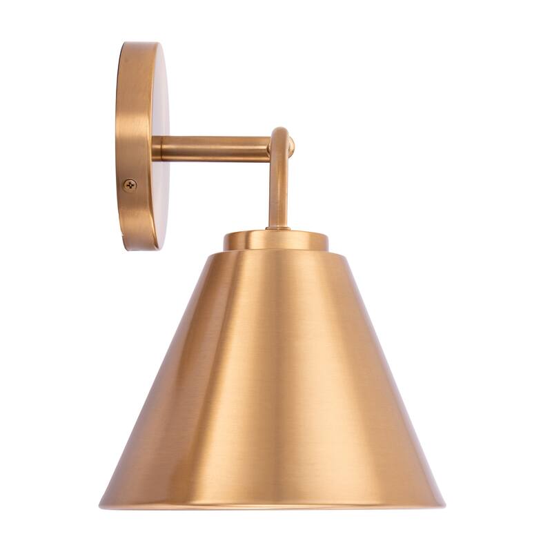Modern Loft Lantern 2-Light Gold Vanity Light - 16"L x 7"W x 10.5"H