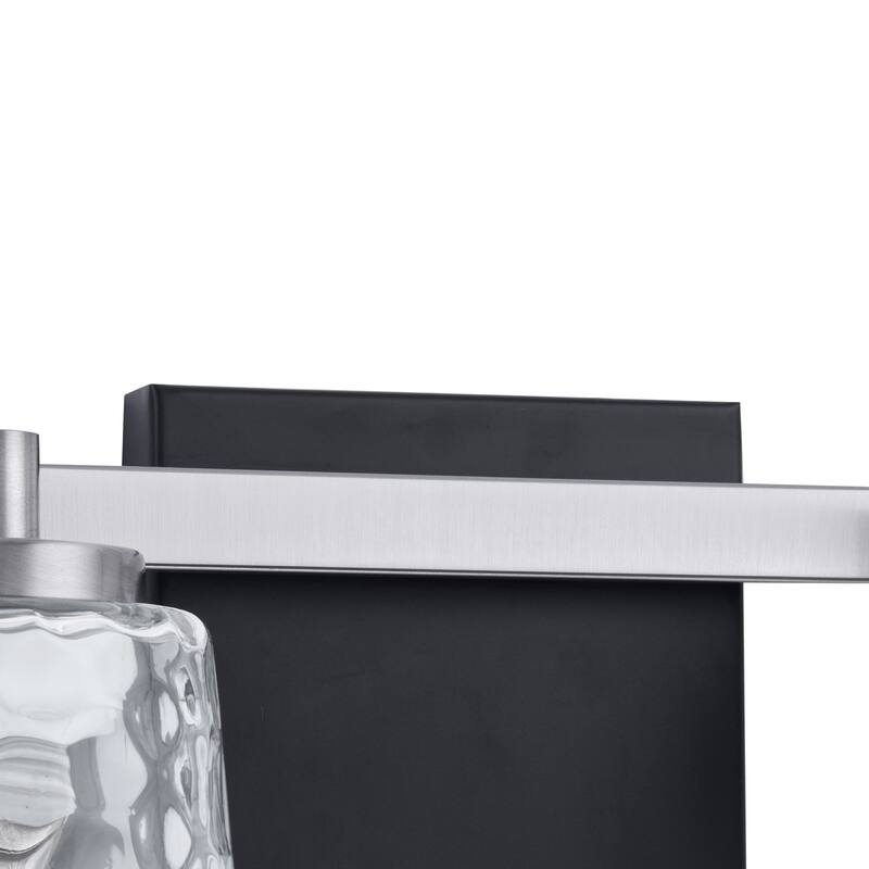 Modern Radiance 2-Light Nickel Vanity Light - 15"L x 5.9"W x 7.5"H