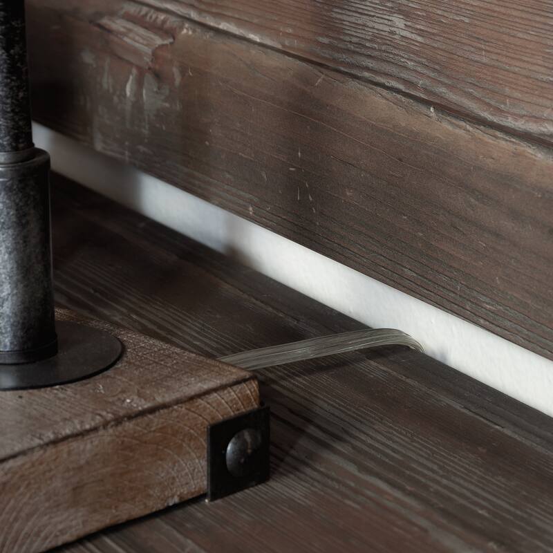 Wood Hutch with Glass Doors