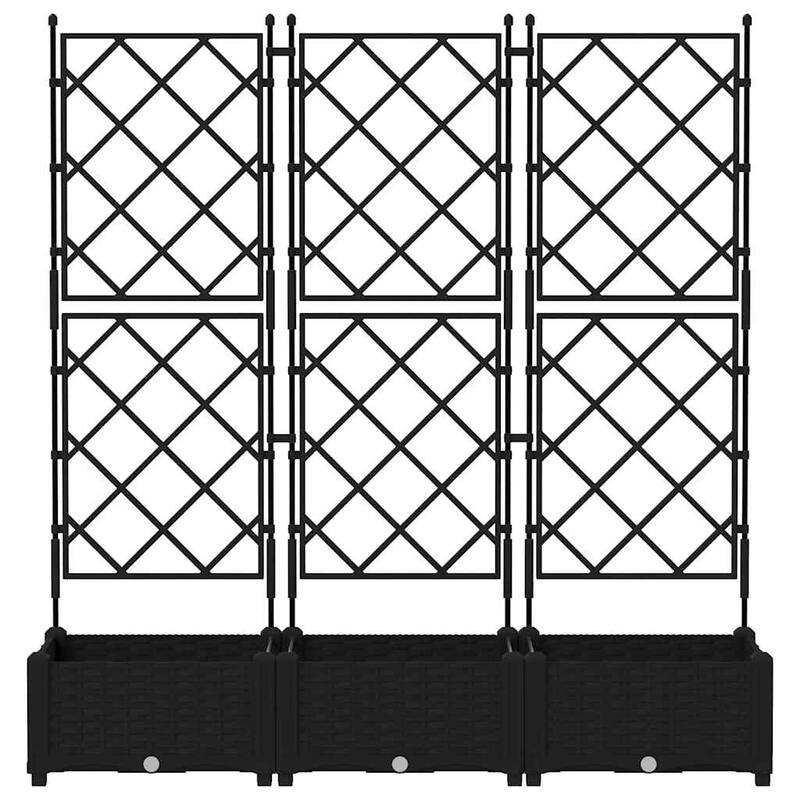 vidaXL Garden Planter with Trellis