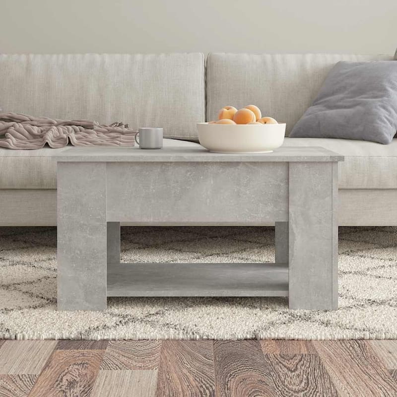 vidaXL Coffee Table Lift Top End Table Accent Side Sofa Table Engineered Wood - 31.1" x 19.3" x 16.1"