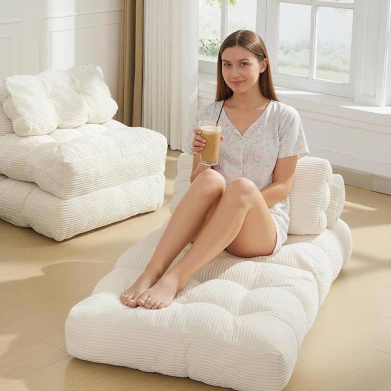 Folding Sofa Bed,Convertible Sleeper Chair with Pillow