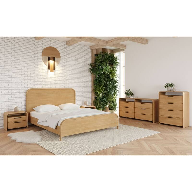 Modrest Dresden Modern Natural Acacia Bed