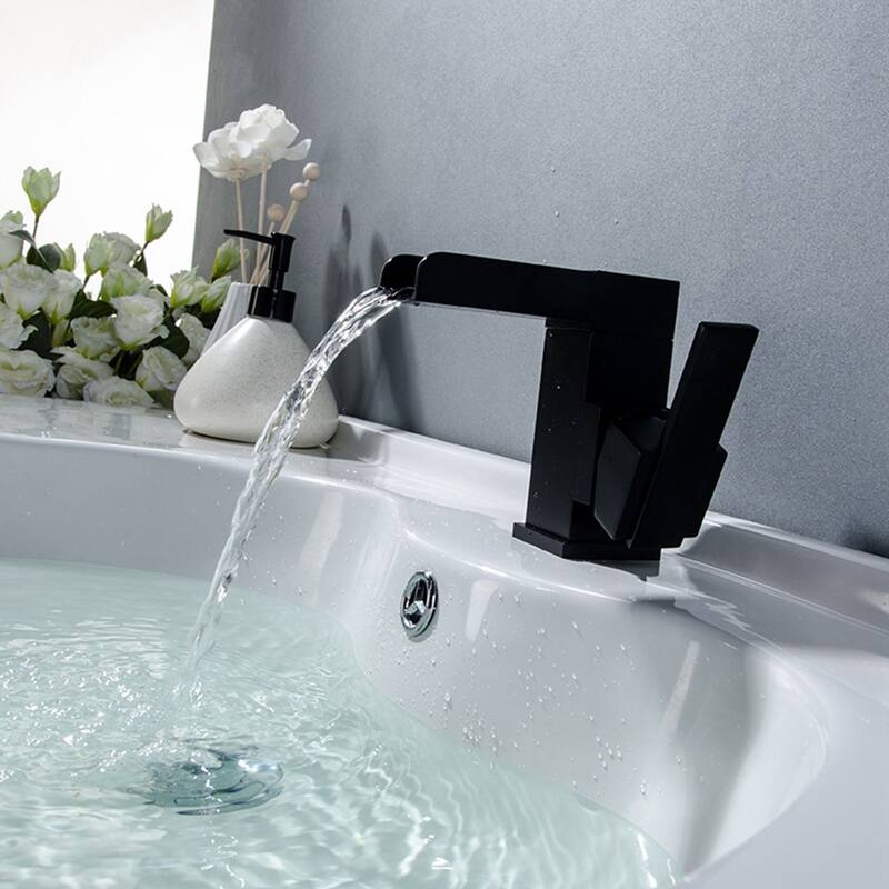 Antique Matte Black Single Hole Bathroom Faucet