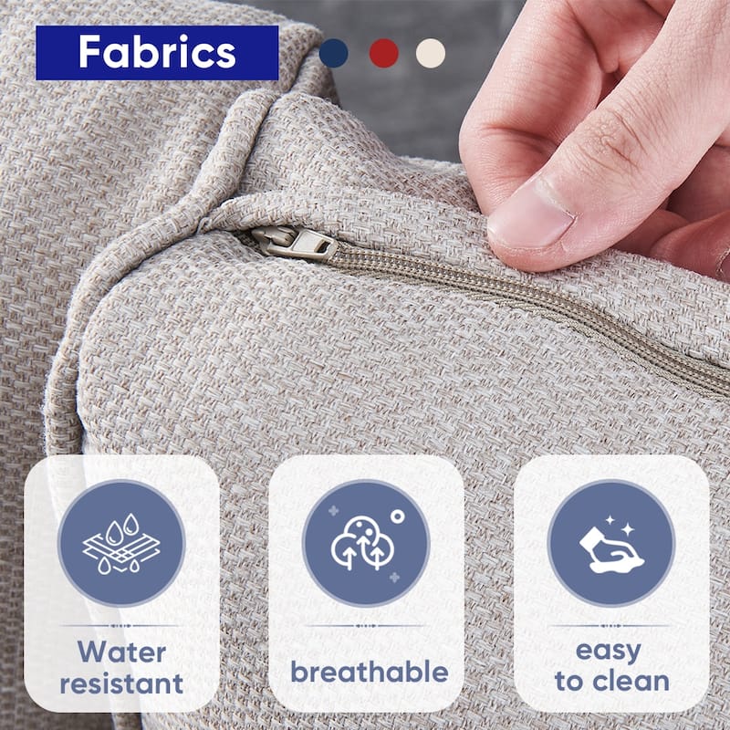 Pocassy 3-Piece Outdoor Rocking Chairs with Side Table Patio Rocker Chairs Bistro Set