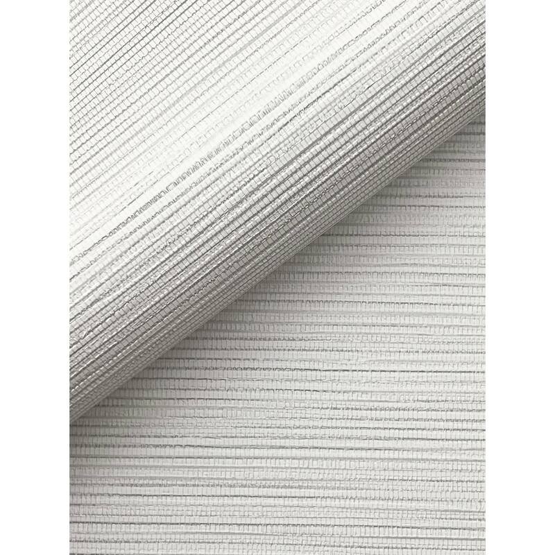 Warner Lorn Pearl Faux Grasscloth Wallpaper