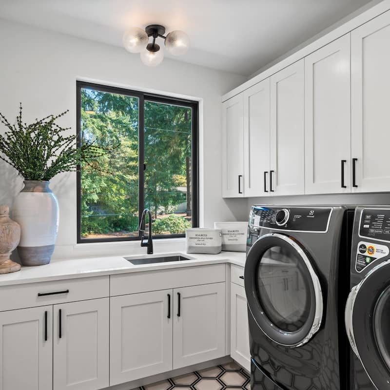 Modern 3-Light Semi Flush Mount With Opal Glass Shade