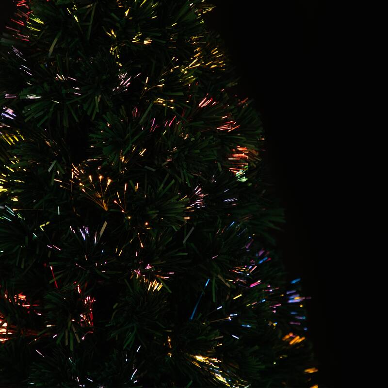 Pre-Lit Color Changing Fiber Optic Artificial Christmas Tree - 4' - Multi-color Lights - 4 Foot