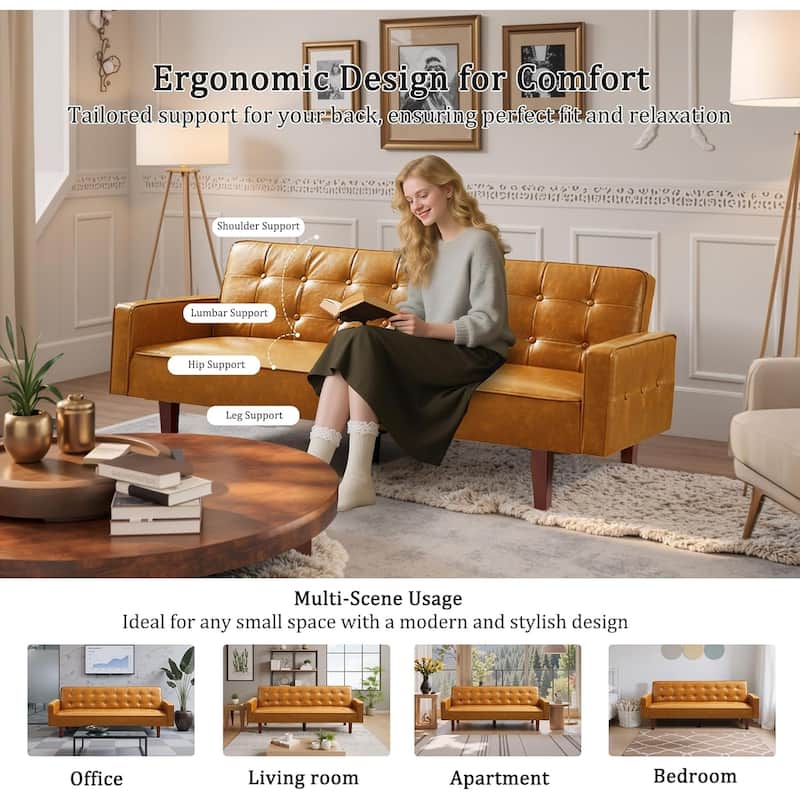 Modern 82.7" Deep Seat Couch, Corduroy Sofa Couches, Removable & Washable Covers for Living Room or Apartment