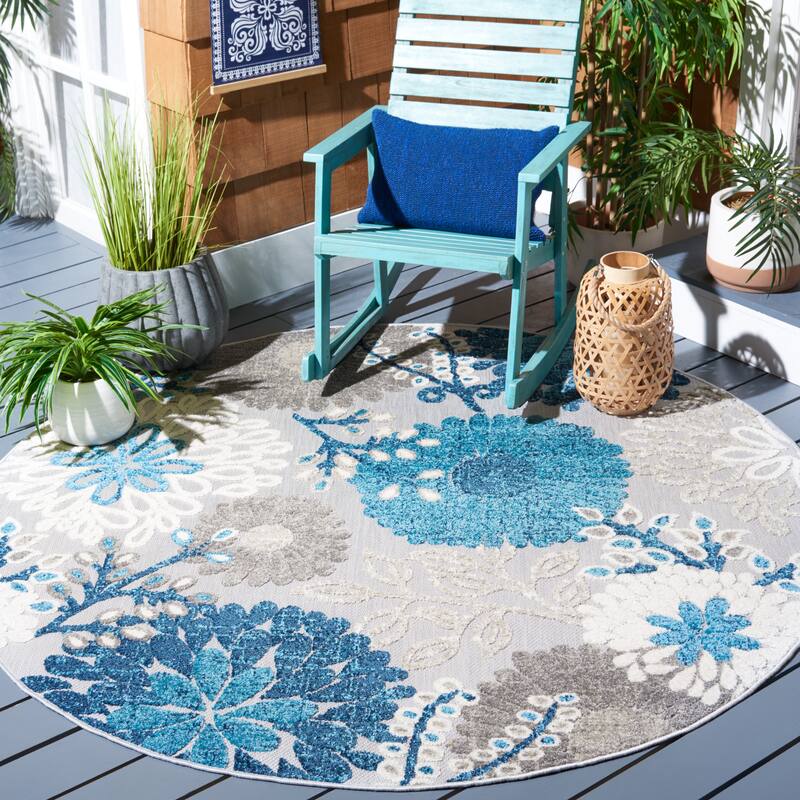 SAFAVIEH Cabana Lilah Indoor/ Outdoor Waterproof Patio Floral Rug
