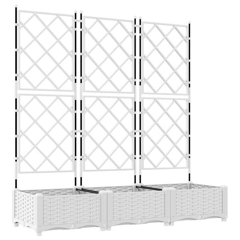 vidaXL Garden Planter with Trellis